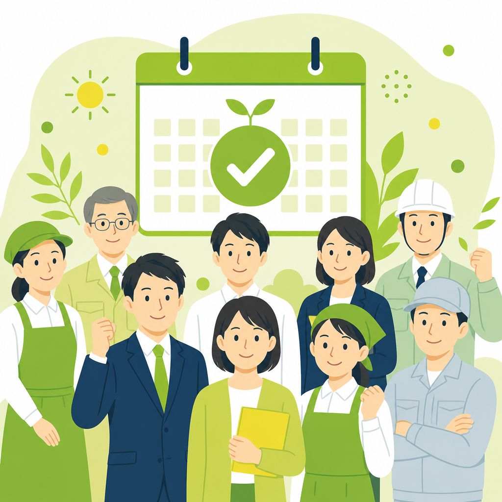 全事業場で義務化開始のイラスト
