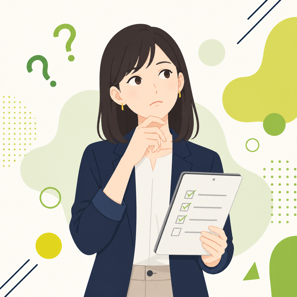 何から始めるべきか悩む担当者のイラスト